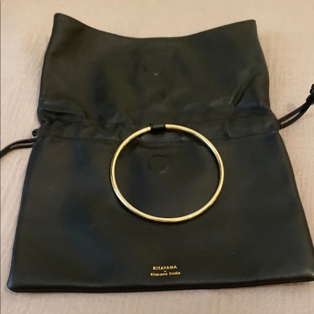 KITAYAMA BY KITAYAMA STUDIO Black Leather Crossbody Bag